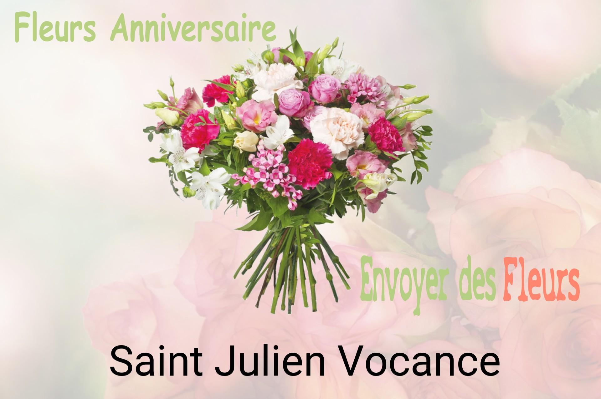 Bouquet de fleurs d’anniversaire livré à Saint-Julien-Vocance
